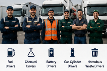Professional drivers requiring ADR dangerous goods training in Europe
